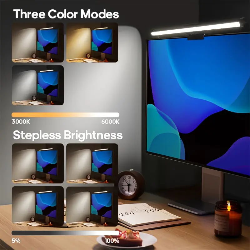 Led Monitor Light Bar Computer - đánh giá và giá Desk Setup Light