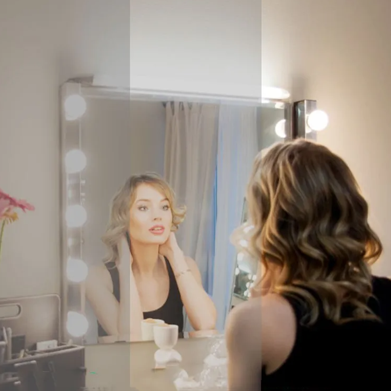 LED Mirror Makeup Mirror w/Lig - đánh giá và giá Desk Setup Light