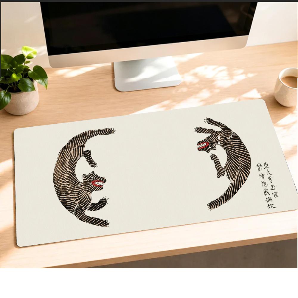 Striped Tiger Mousepad Speed O - đánh giá và giá Desk Setup Office