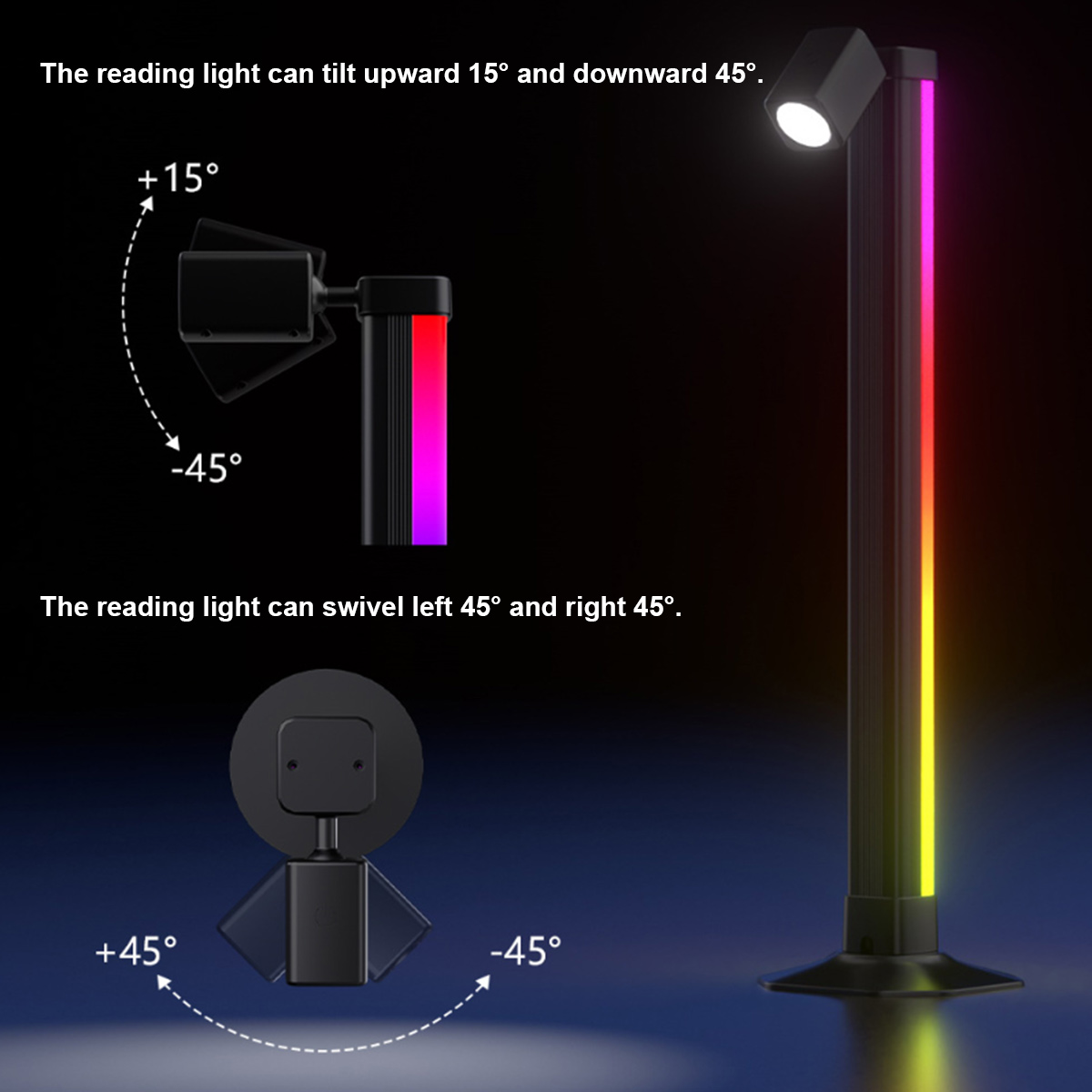 Smart Light Bar LED RGB Music  - đánh giá và giá Desk Setup Bedroom