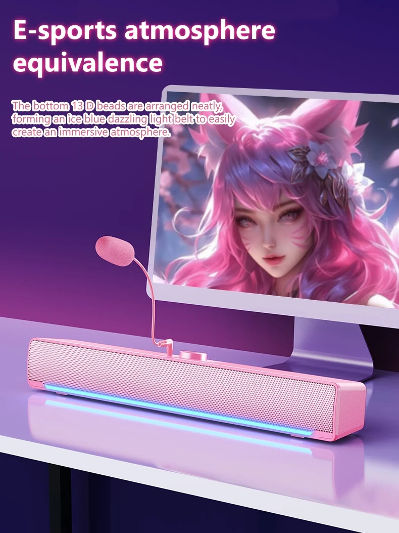 SADA V-196 Gaming Sound Bar Sp - đánh giá và giá Ambient Light Bar Usb