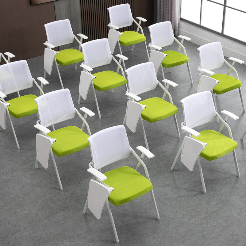 Folding Training Chair with De - đánh giá và giá Desk Setup Office