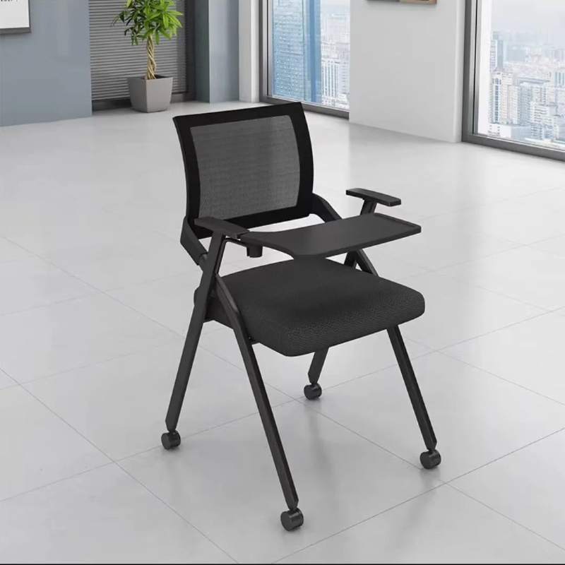 Folding Training Chair with De - đánh giá và giá Desk Setup Office