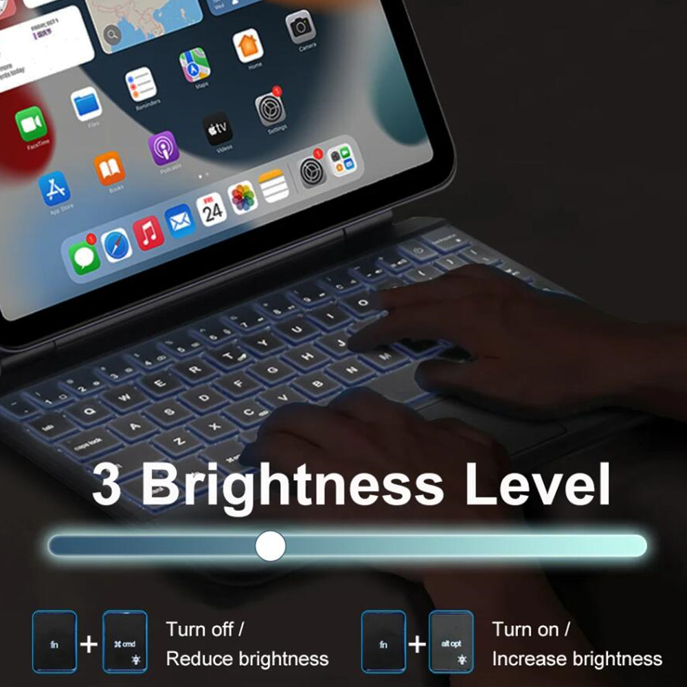 Magic Keyboard Touch Case for  - đánh giá và giá Desk Setup Ipad