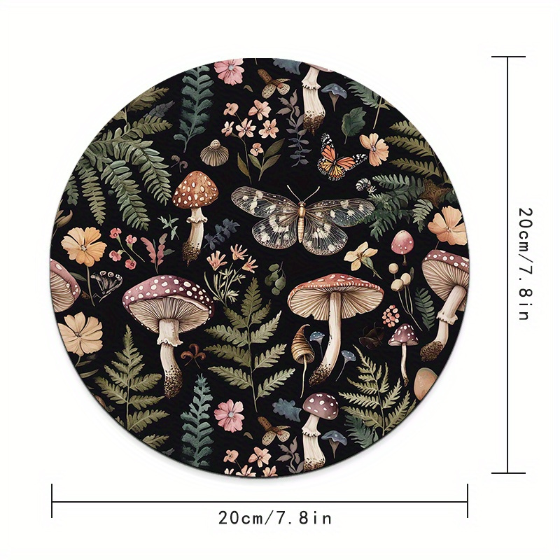 Round Forest Plant Mouse Pad R - đánh giá và giá Desk Setup Game