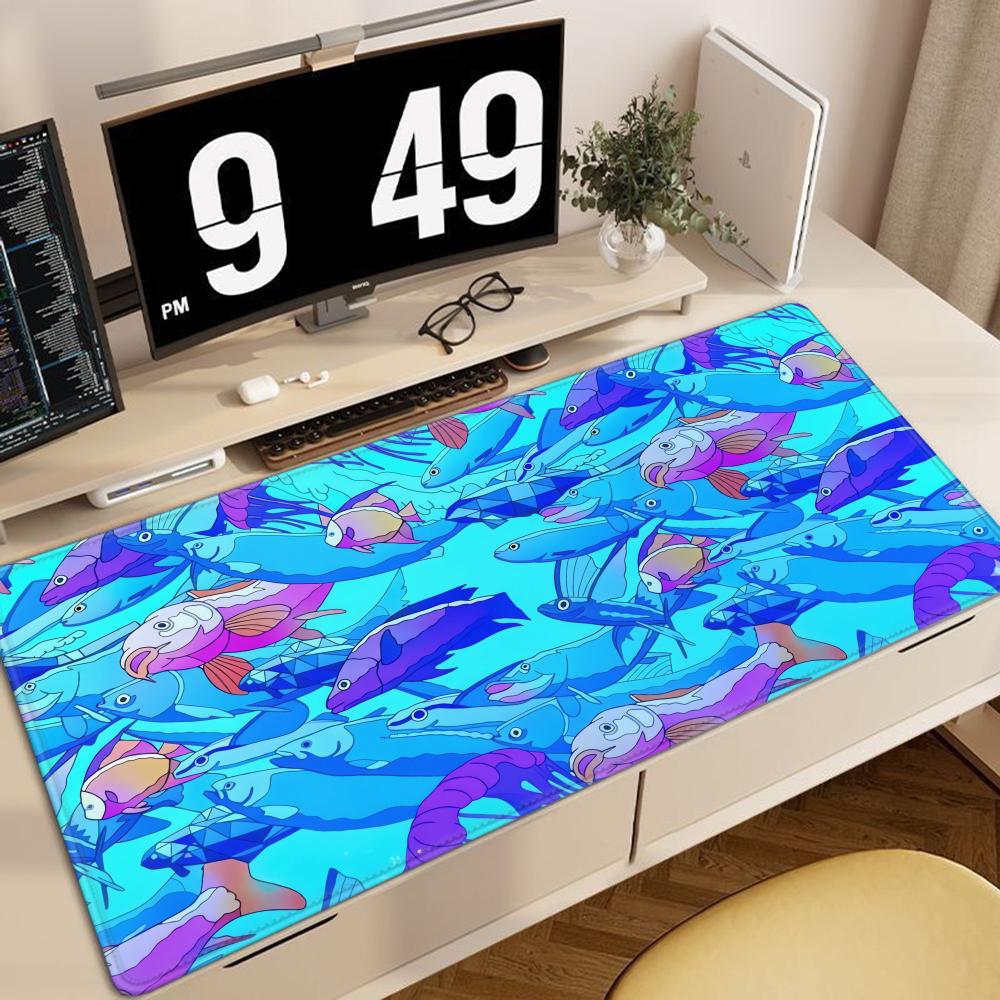 HD Printing Fish Rubber Mouse  - đánh giá và giá Desk Setup Game