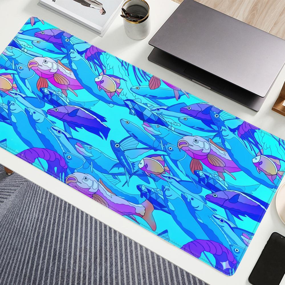 HD Printing Fish Rubber Mouse  - đánh giá và giá Desk Setup Game